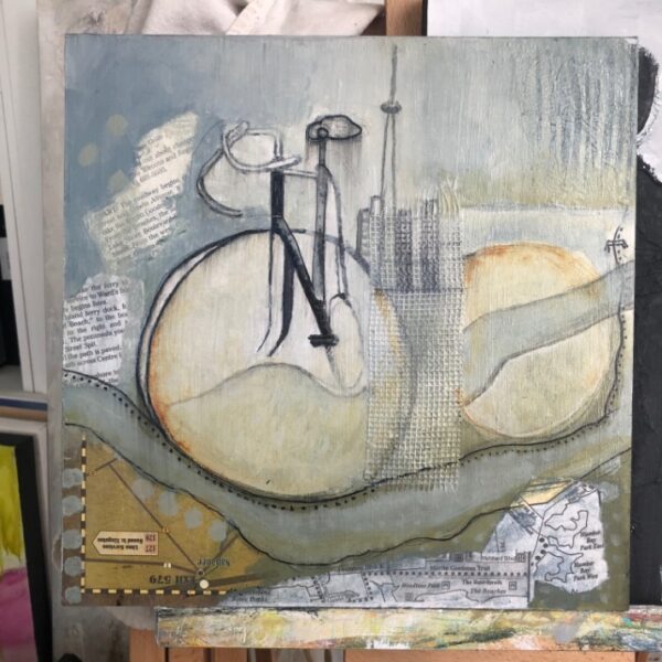 SOLD "Bicycle Path" (12" x 12") - Image 3