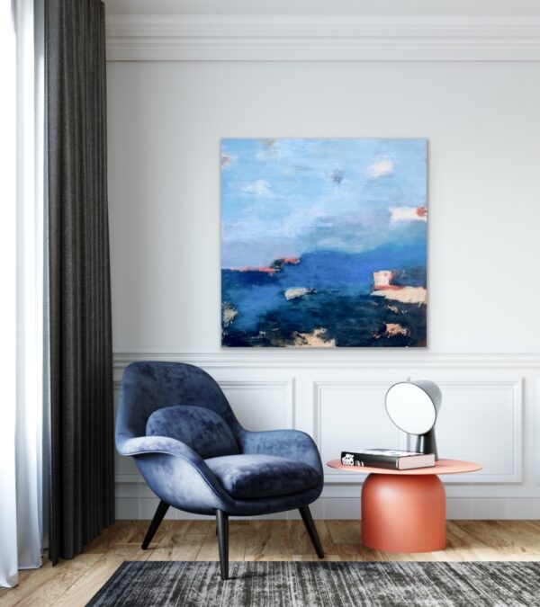 "Off The Coast Of Italy" 24 x 24 SOLD - Image 6