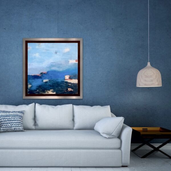 "Off The Coast Of Italy" 24 x 24 SOLD - Image 9