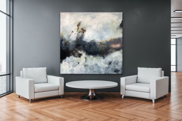 "Burning The Midnight Oil" Large Abstract (42" x 42") - Image 9