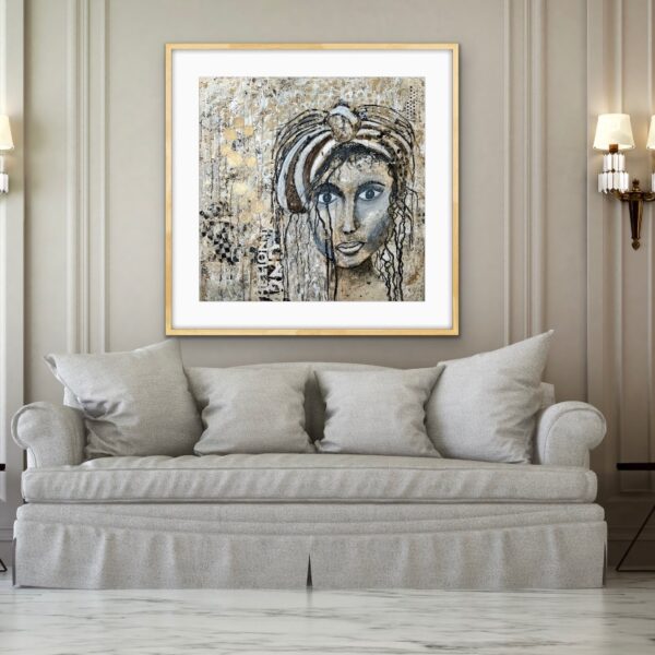 "Lady in Gold" (24" x 24") - Image 10