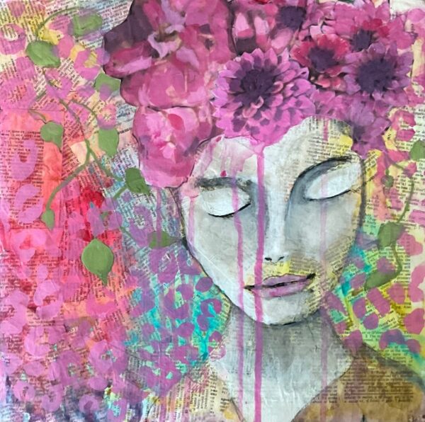 "Flower Girl" (12" x 12")